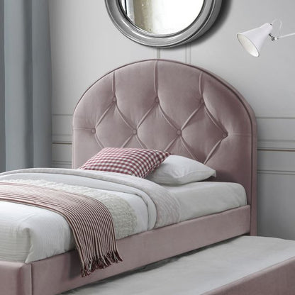 Single Bed Lara | size: Length: 215.5cm, Width: 98cm, Height: 117.5cm | color: Pink | image: 3 | variant: 1011693