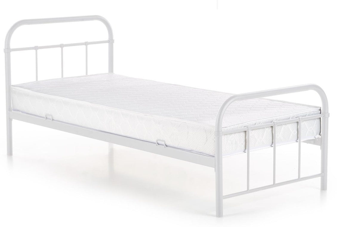 Single Bed Lina | size: Length: 209cm, Width: 94cm, Height: 93cm | color: White | image: 0 | variant: 1018072