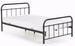 Single Bed Linda | size: Length: 209cm, Width: 124cm, Height: 93cm | color: Black | image: 0 | variant: 1010197