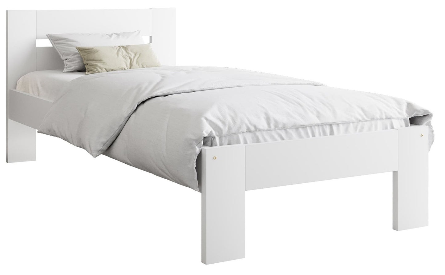 Single Bed Matilda | size: Length: 205cm, Width: 98cm, Height: 87cm | color: White | image: 0 | variant: 1010194