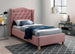 Single Bed Newark | size: Length: 216cm, Width: 108cm, Height: 124cm | color: Pink | image: 1 | variant: 1004581