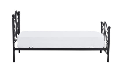 Single Bed Panama 1 | size: Length: 209cm, Width: 94cm, Height: 93cm | color: Black | image: 2 | variant: 1010204