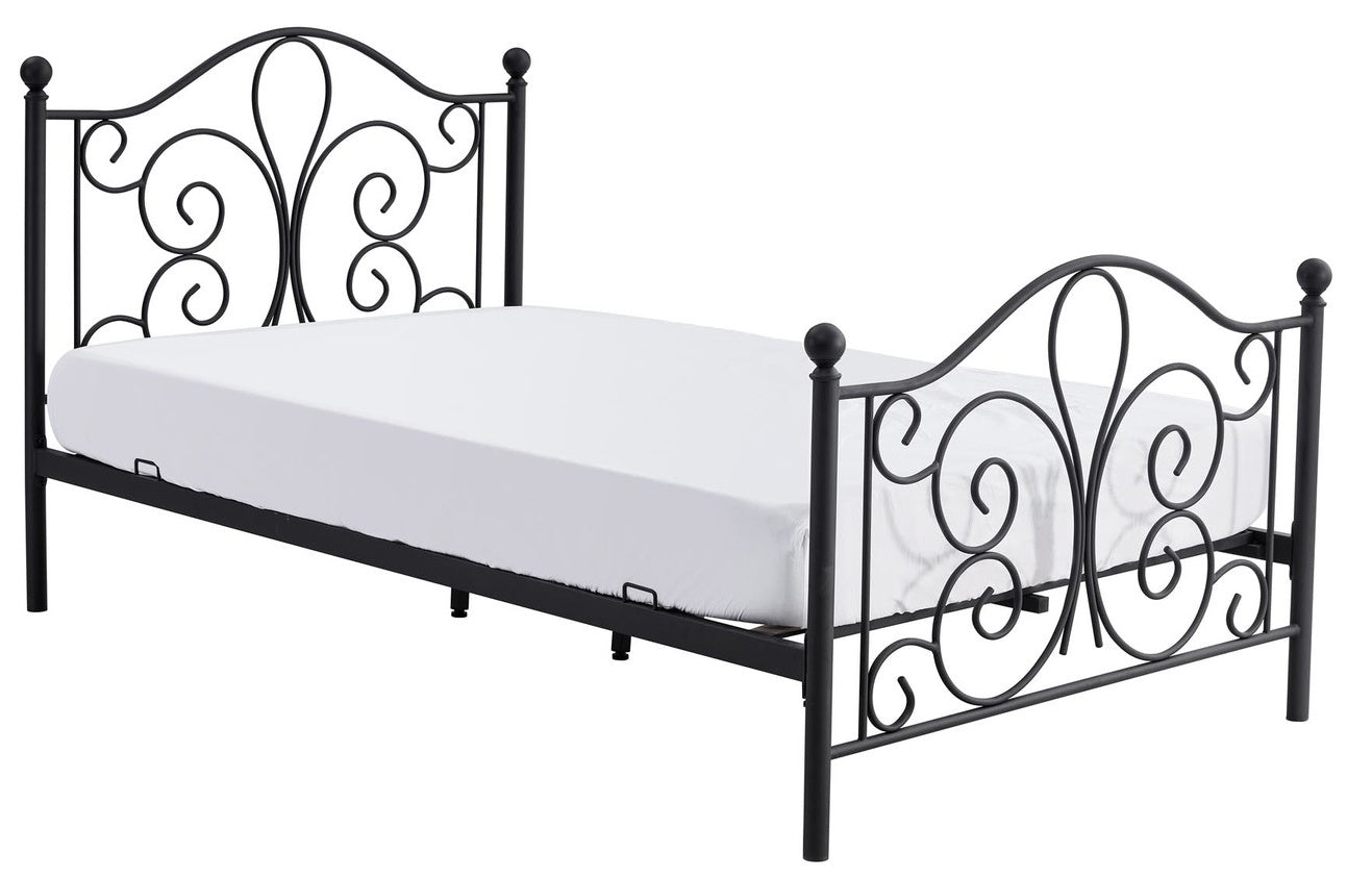 Single Bed Panama | size: Length: 209cm, Width: 124cm, Height: 93cm | color: Black | image: 1 | variant: 1010201