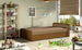 Single Bed Parys | size: Length: 195cm, Width: 90cm, Height: 55cm | color: Brown | image: 1 | variant: 1010459