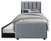 Single Bed Russo | size: Length: 221cm, Width: 96cm, Height: 122cm | color: Gray | image: 0 | variant: 1010215