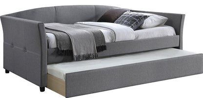 Single Bed Sanna | size: Length: 221cm, Width: 97cm, Height: 80cm | color: Gray | image: 1 | variant: 1010968