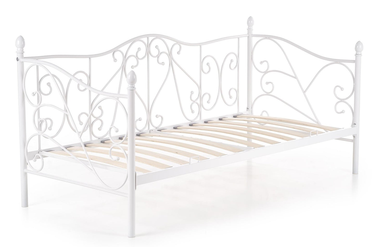 Single Bed Sumatra | size: Length: 210cm, Width: 99cm, Height: 89cm | color: White | image: 8 | variant: 1010206