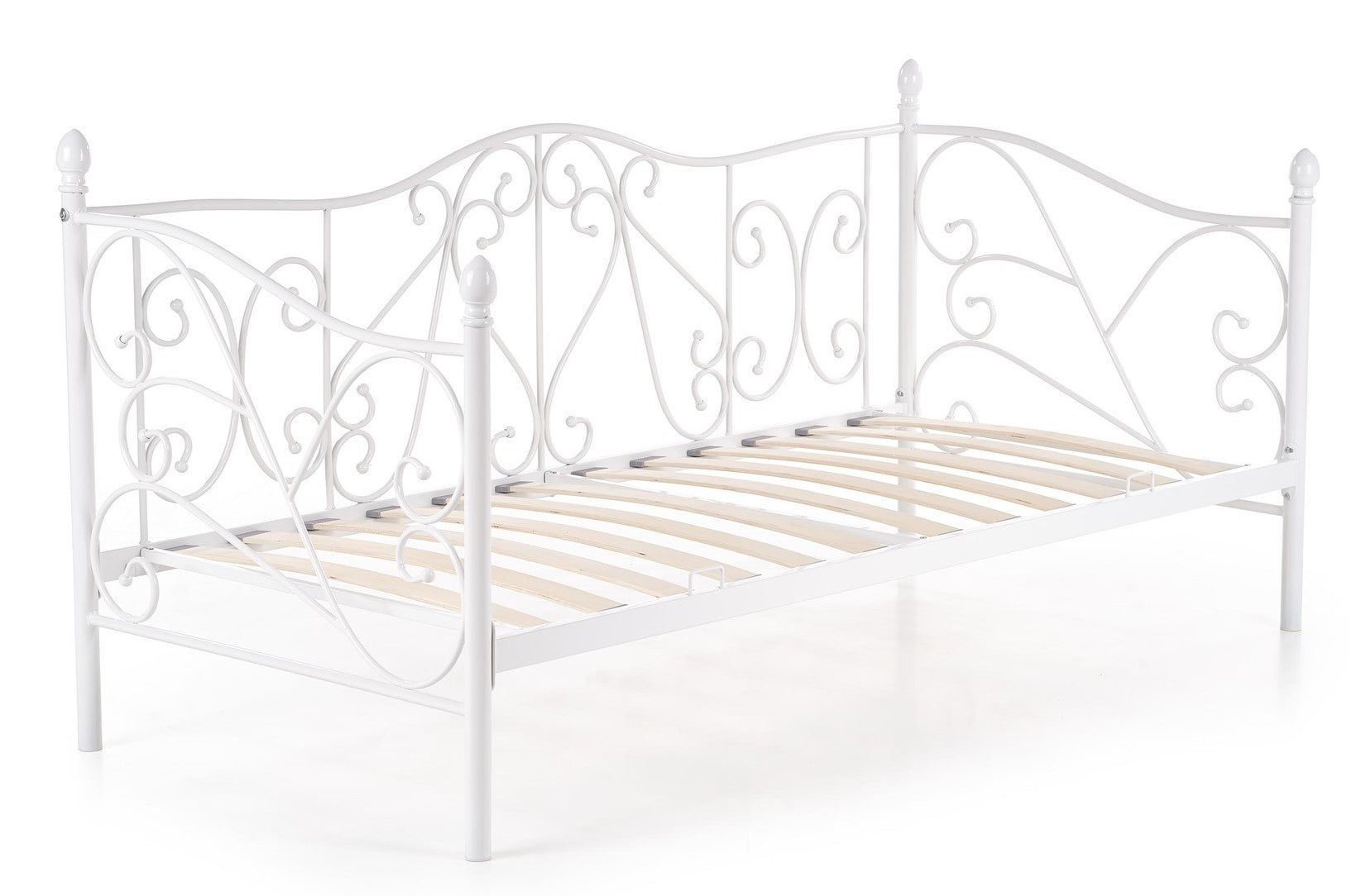 Single Bed Sumatra | size: Length: 210cm, Width: 99cm, Height: 89cm | color: White | image: 8 | variant: 1010206