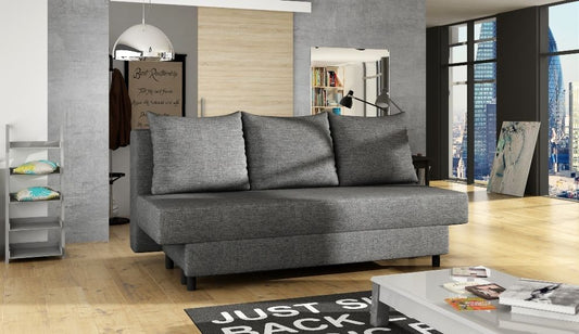 Sleeper Sofa Amaza | size: Width: 190cm, Height: 93cm, Depth: 82cm | color: Gray | image: 0 | variant: 1012679