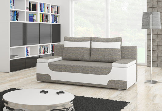 Sleeper Sofa Area 9 | size: Width: 92cm, Height: 73cm, Depth: 200cm | color: Berlin/Soft | image: 1 | variant: 1017153