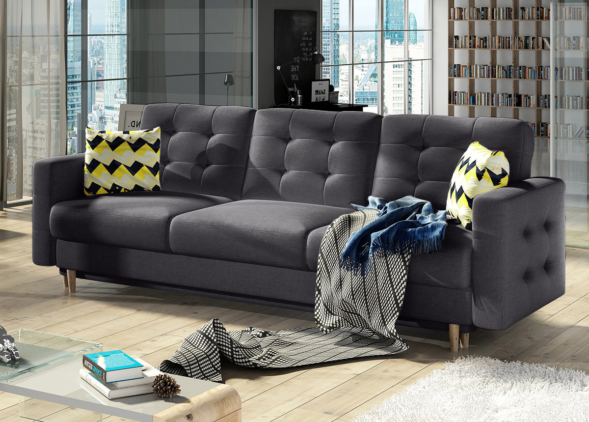 Sleeper Sofa Asgard 19 | size: Width: 95cm, Height: 73cm, Depth: 235cm | color: Sawana | image: 1 | variant: 1017173