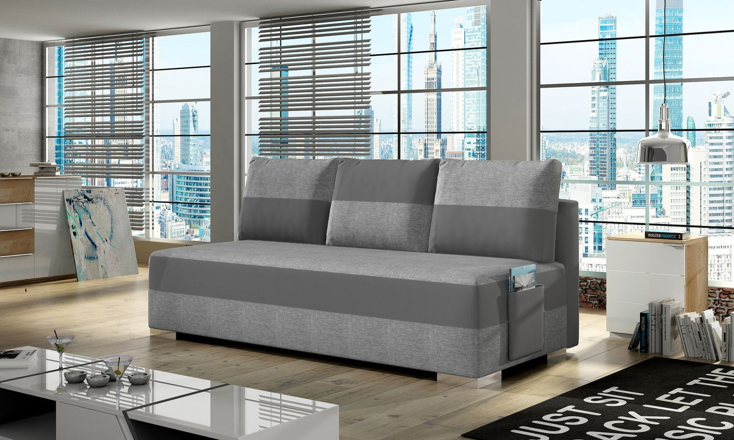 Sleeper Sofa Atila 10 | size: Width: 50cm, Height: 83cm, Depth: 200cm | color: Sawana/Soft | image: 1 | variant: 1017184