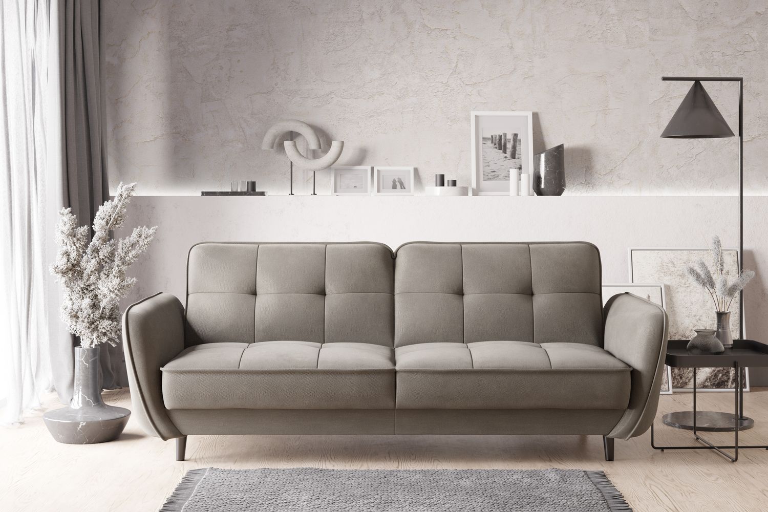 Sleeper Sofa Bellis 23 | size: Width: 90cm, Height: 83cm, Depth: 220cm | color: Sola | image: 1 | variant: 1017199