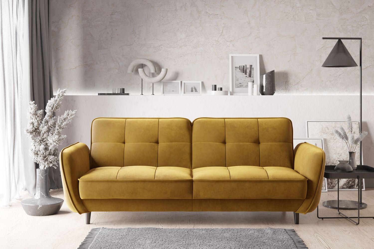 Sleeper Sofa Bellis 49 | size: Width: 90cm, Height: 83cm, Depth: 220cm | color: Loco | image: 1 | variant: 1017225