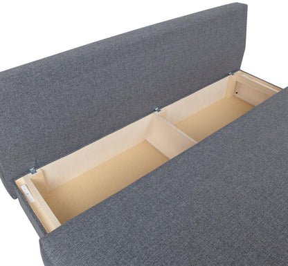 Sleeper Sofa Boston | size: Width: 195cm, Height: 76cm, Depth: 92cm | color: Gray | image: 4 | variant: 1000289