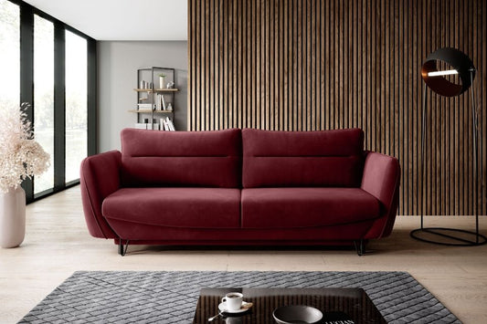 Sleeper Sofa Charlotte 3 | size: Width: 236cm, Height: 90cm, Depth: 90cm | color: Purple | image: 0 | variant: 1013954