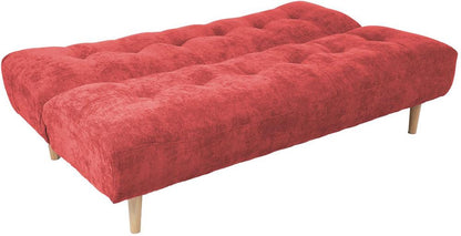 Sleeper Sofa East Burgos | size: Width: 186cm, Height: 87cm, Depth: 101cm | color: Red | image: 2 | variant: 1006270