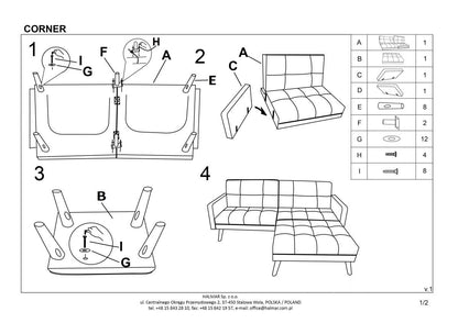 Sleeper Sofa East Cape Town | size: Width: 200cm, Height: 83cm, Depth: 86cm | color: Gray | image: 1 | variant: 1006712