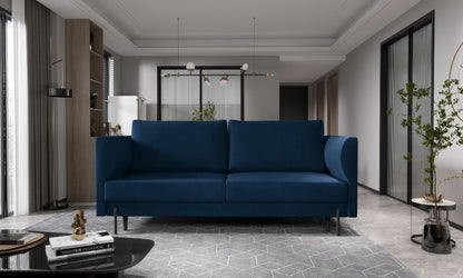 Sleeper Sofa East Irvine 1 | size: Width: 215cm, Height: 92cm, Depth: 98cm | color: Blue | image: 0 | variant: 1013929