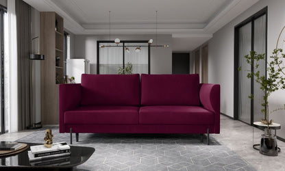 Sleeper Sofa East Irvine 2 | size: Width: 215cm, Height: 92cm, Depth: 98cm | color: Purple | image: 0 | variant: 1013930