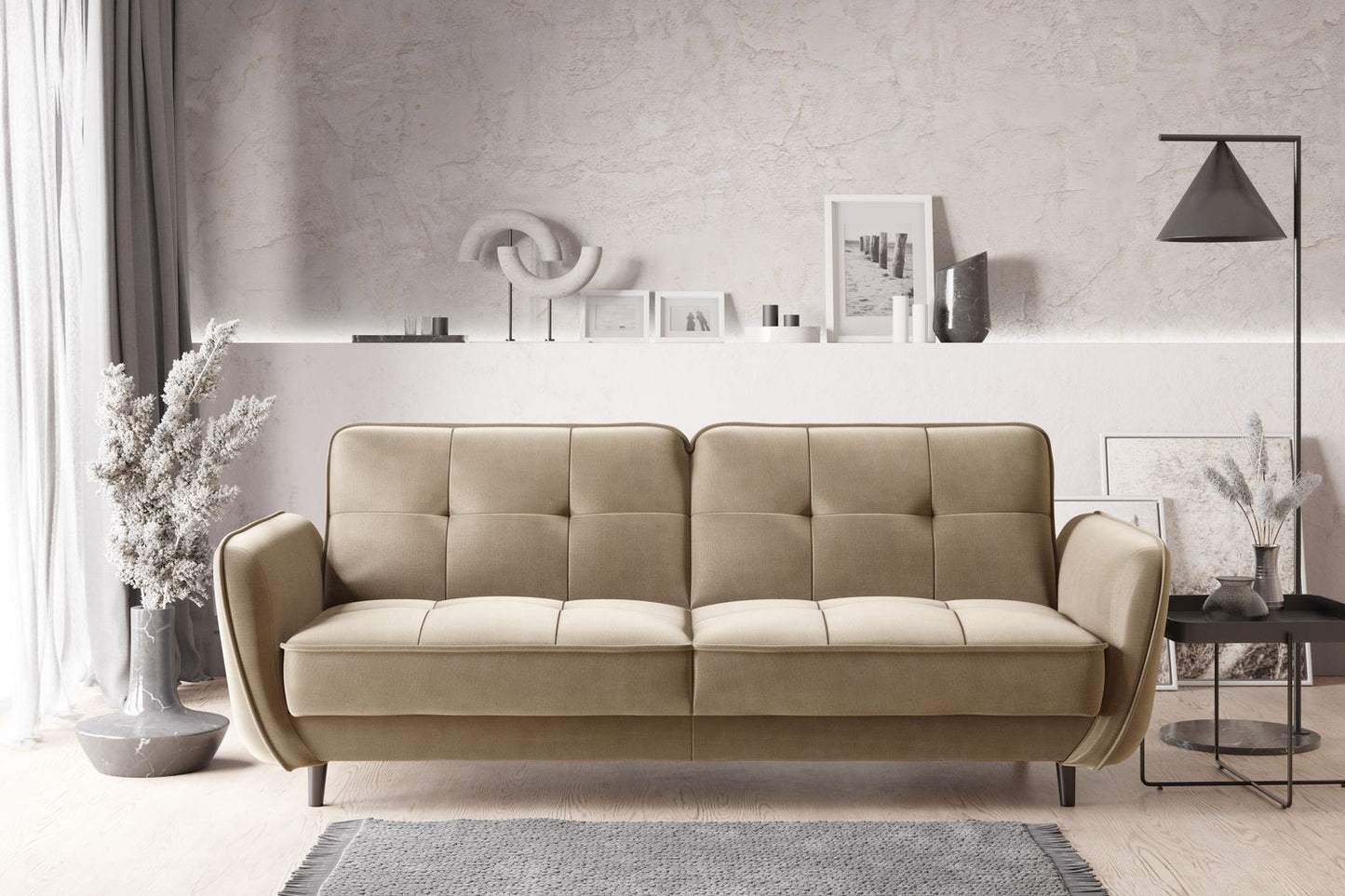 Sleeper Sofa Hinckley 25 | size: Width: 90cm, Height: 83cm, Depth: 220cm | color: Nube | image: 1 | variant: 1017792