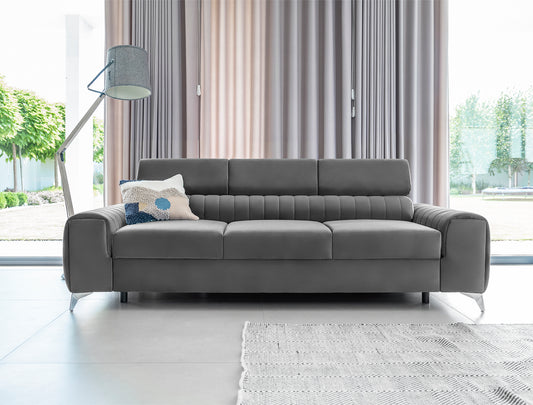 Sleeper Sofa Laurence 1 | size: Width: 97cm, Height: 105cm, Depth: 261cm | color: Nube | image: 1 | variant: 1017322