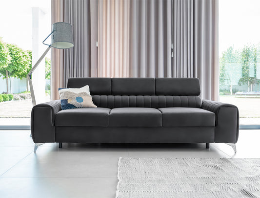 Sleeper Sofa Laurence 3 | size: Width: 97cm, Height: 105cm, Depth: 261cm | color: Nube | image: 1 | variant: 1017324