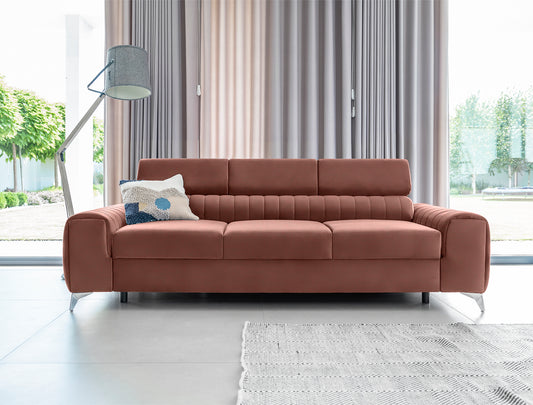 Sleeper Sofa Laurence 6 | size: Width: 97cm, Height: 105cm, Depth: 261cm | color: Nube | image: 1 | variant: 1017327