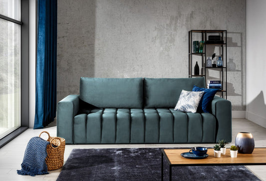 Sleeper Sofa Lazaro 21 | size: Width: 97cm, Height: 92cm, Depth: 247cm | color: Monolith | image: 1 | variant: 1017344