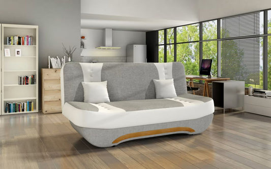 Sleeper Sofa Lerwick 5 | size: Width: 194cm, Height: 95cm, Depth: 92cm | color: White/Grey | image: 0 | variant: 1013862