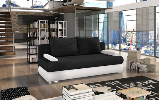 Sleeper Sofa Milo 10 | size: Width: 60cm, Height: 90cm, Depth: 213cm | color: Sawana/Soft | image: 1 | variant: 1017374