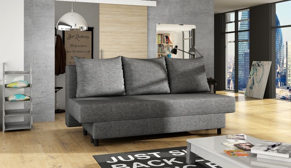 Sleeper Sofa Oban | size: Width: 190cm, Height: 93cm, Depth: 82cm | color: Gray | image: 0 | variant: 1013863