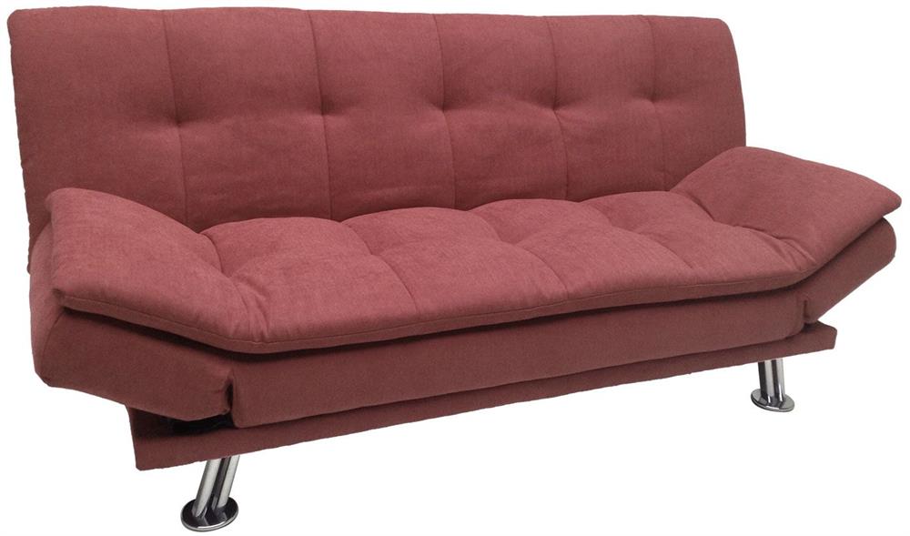 Sleeper Sofa Roxy 3 | size: Width: 189cm, Height: 91cm, Depth: 88cm | color: Pink | image: 1 | variant: 1017587
