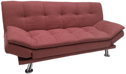 Sleeper Sofa Roxy 3 | size: Width: 189cm, Height: 91cm, Depth: 88cm | color: Pink | image: 1 | variant: 1017587