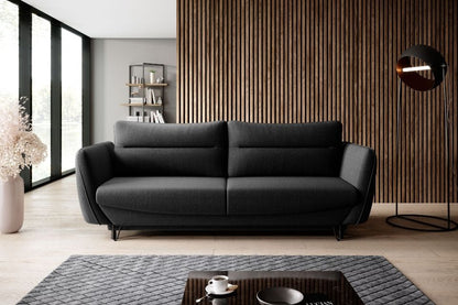 Sleeper Sofa Silva 1 | size: Width: 236cm, Height: 90cm, Depth: 90cm | color: Black | image: 0 | variant: 1012768