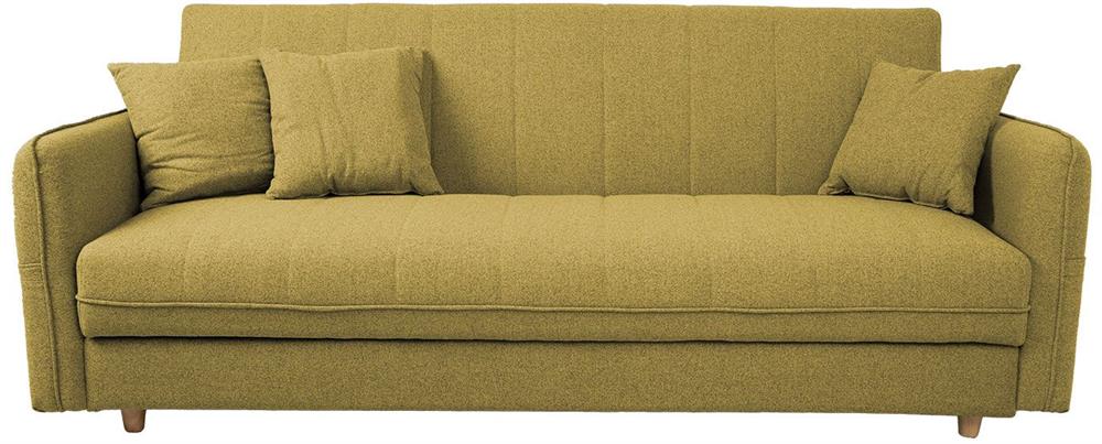 Sleeper Sofa Visby 1 | size: Width: 200cm, Height: 93cm, Depth: 88cm | color: Yellow | image: 3 | variant: 1017584