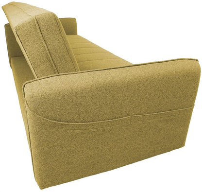 Sleeper Sofa Visby 1 | size: Width: 200cm, Height: 93cm, Depth: 88cm | color: Yellow | image: 6 | variant: 1017584