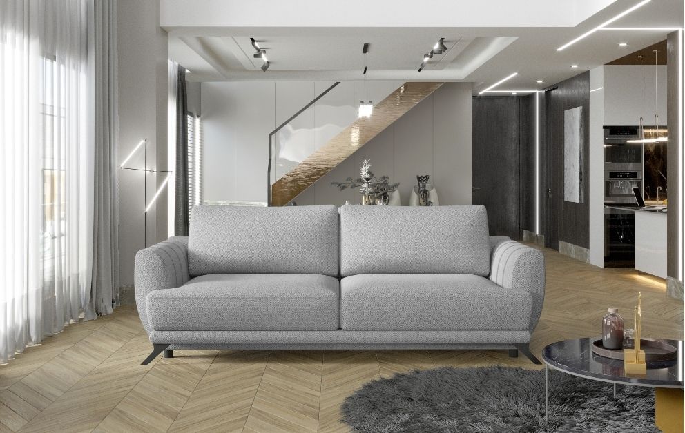 Sleeper Sofa West Chertsey 3 | size: Width: 250cm, Height: 90cm, Depth: 95cm | color: Gray | image: 0 | variant: 1013921