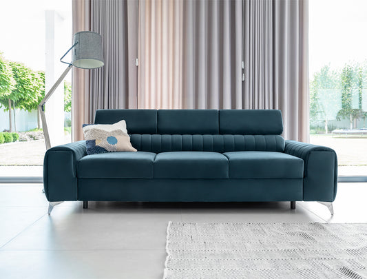 Sleeper Sofa West London 9 | size: Width: 97cm, Height: 105cm, Depth: 261cm | color: Nube | image: 1 | variant: 1017921