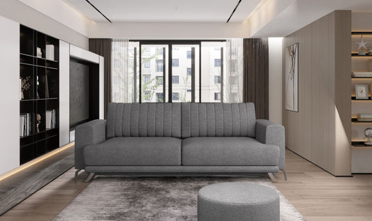 Sleeper Sofa West Nancy 13 | size: Width: 95cm, Height: 90cm, Depth: 250cm | color: Flores | image: 1 | variant: 1017844