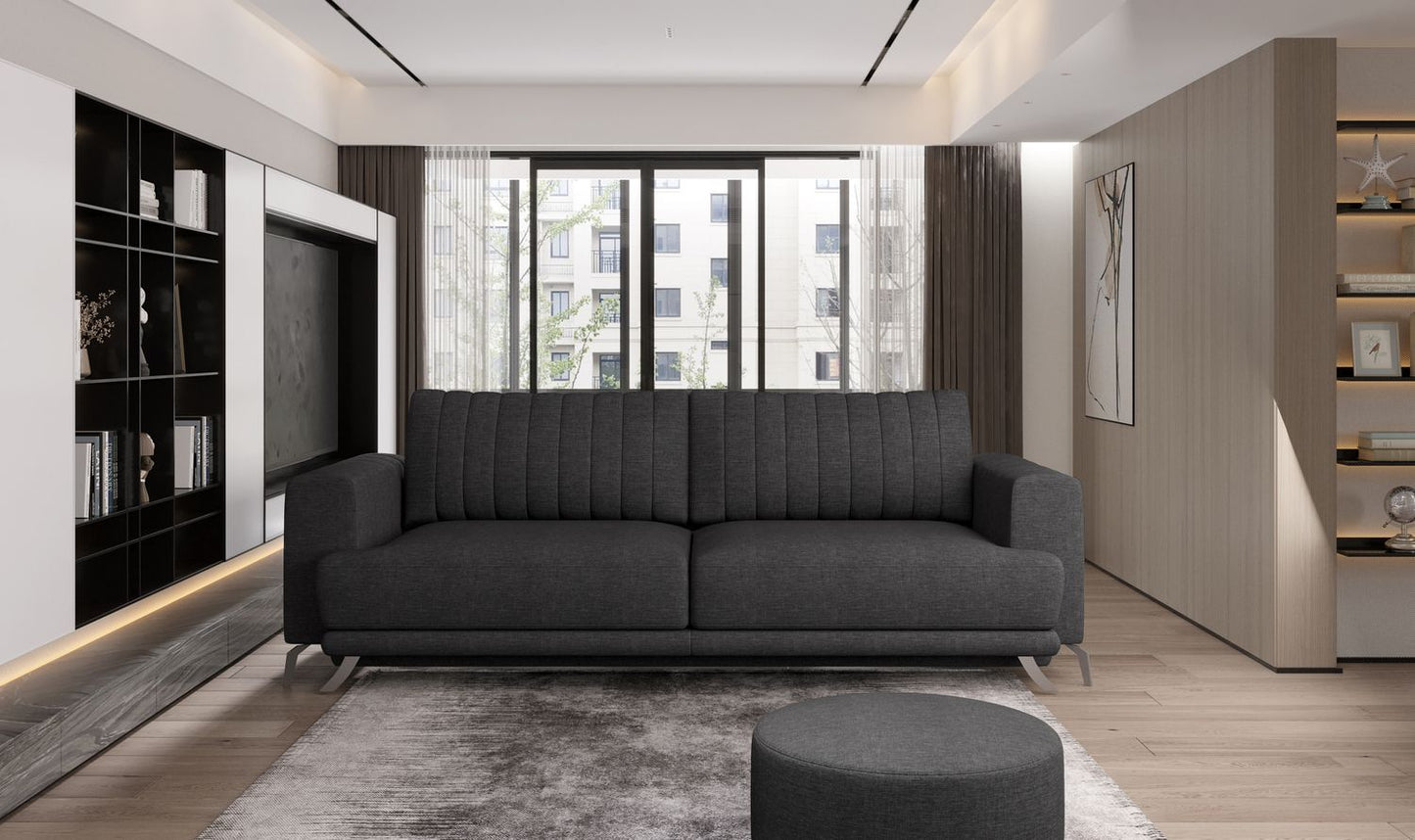 Sleeper Sofa West Nancy 16 | size: Width: 95cm, Height: 90cm, Depth: 250cm | color: Flores | image: 1 | variant: 1017847