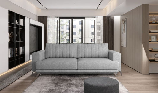 Sleeper Sofa West Nancy 4 | size: Width: 250cm, Height: 90cm, Depth: 95cm | color: Gray | image: 0 | variant: 1013895