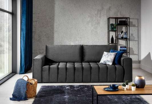 Sleeper Sofa West Orebro 6 | size: Width: 245cm, Height: 85cm, Depth: 97cm | color: Gray | image: 0 | variant: 1013913