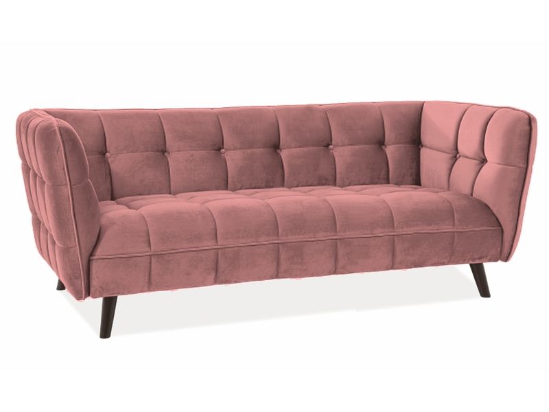 Sofa Castello 3 | size: Width: 200cm, Height: 78cm, Depth: 85cm | color: Pink | image: 1 | variant: 1000179