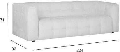 Sofa East Jelgava | size: Width: 224cm, Height: 71cm, Depth: 92cm | color: Beige | image: 7 | variant: 1006273