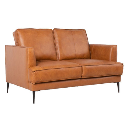 Sofa Leo | size: Width: 136cm, Height: 85cm, Depth: 86cm | color: Brown | image: 1 | variant: 1000193