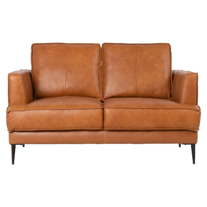 Sofa Leo | size: Width: 136cm, Height: 85cm, Depth: 86cm | color: Brown | image: 2 | variant: 1000193