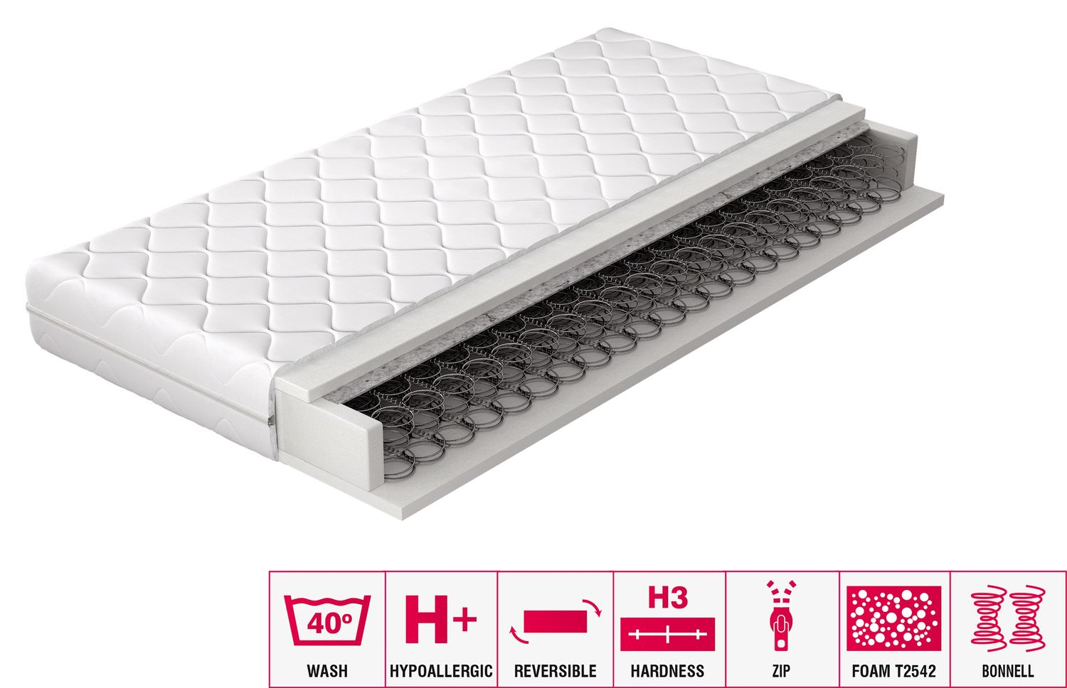 Spring Mattress Orsola 10 | size: Length: 200cm, Width: 120cm | image: 2 | variant: 1013041