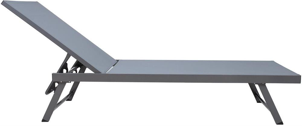 Sun Lounger Ario 1 | size: Length: 190cm, Width: 60cm, Height: 96cm | color: Gray | image: 4 | variant: 1017726