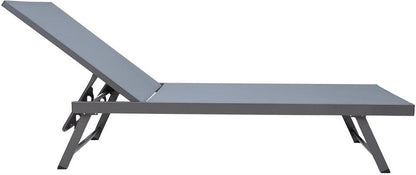 Sun Lounger Ario 1 | size: Length: 190cm, Width: 60cm, Height: 96cm | color: Gray | image: 4 | variant: 1017726